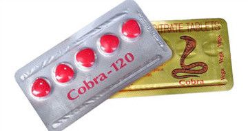 Cobra 120 strip met 5 rode 120 mg erectiepillen