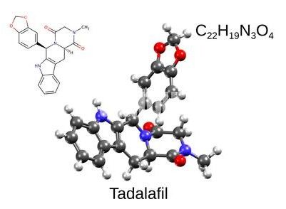 erectiepillen-winkel molecule van Tadalafil 